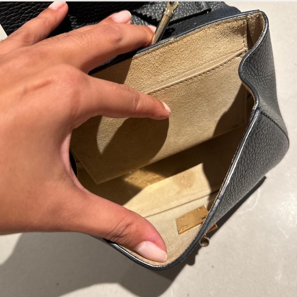 Chloe Drew Black Leather Pebble Crossbody bag - Picture 8 of 8